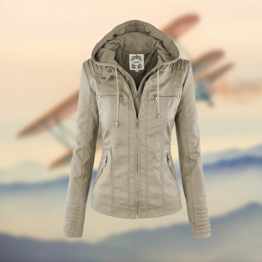 Selina | Modische Lederjacke mit elegantem Design