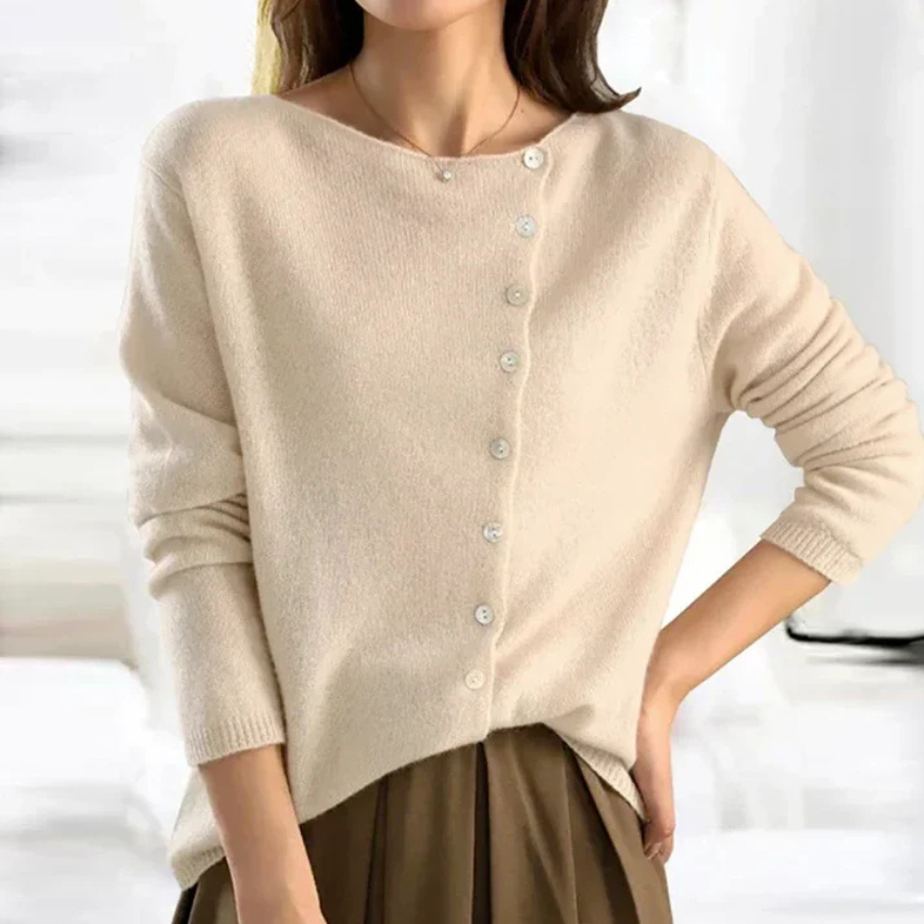 Nora | Schlichter langärmeliger Pullover für Damen