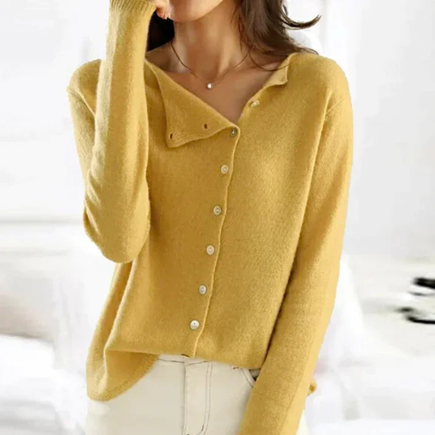Nora | Schlichter langärmeliger Pullover für Damen