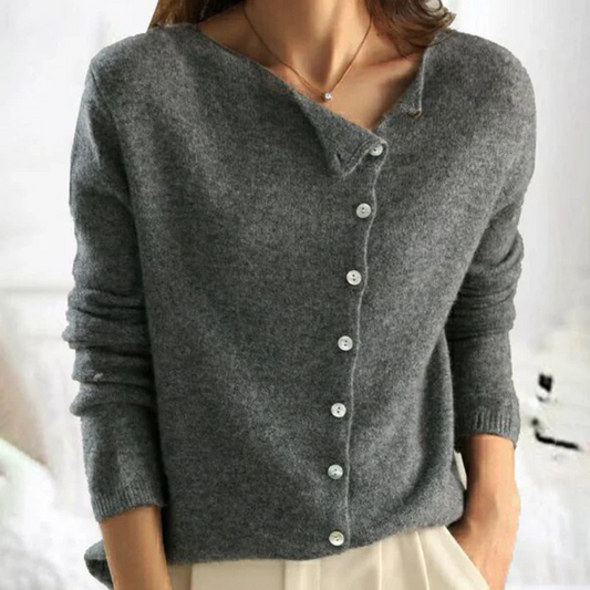 Nora | Schlichter langärmeliger Pullover für Damen