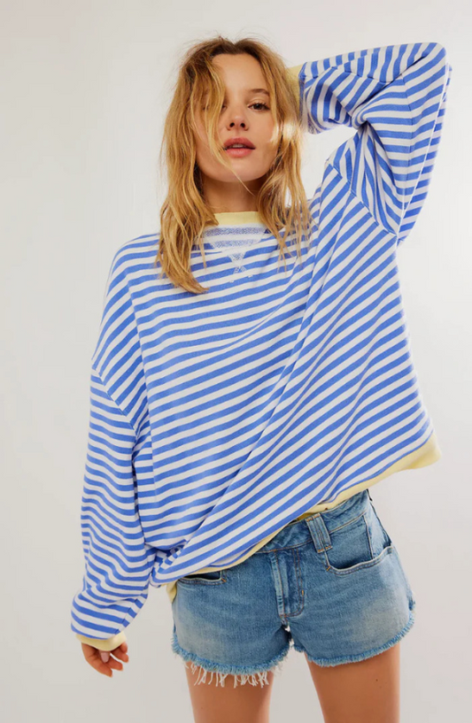 Marlene | Gestreifter Oversize-Pullover für Damen