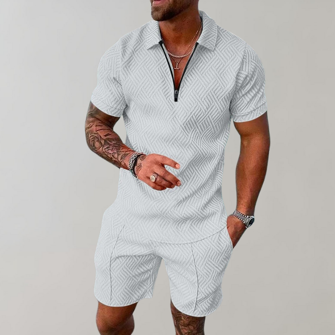 Joel | Herren Polo & Shorts Set | Stilvoll & Lässig