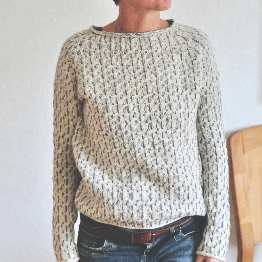 Sofia | Schicker grauer Pullover für vielfältige Anlässe
