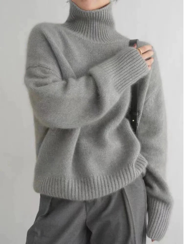 Elena | Weicher Strick-Rollkragenpullover für Damen