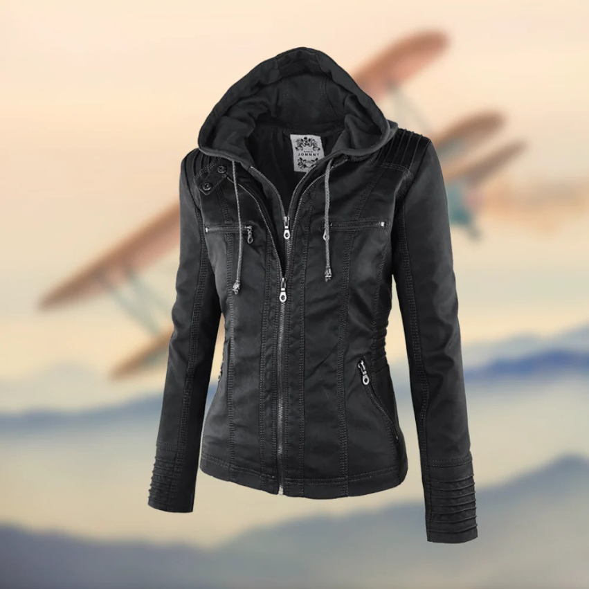 Selina | Modische Lederjacke mit elegantem Design