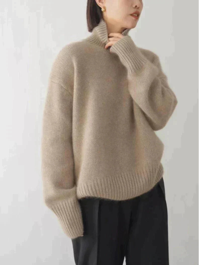 Elena | Weicher Strick-Rollkragenpullover für Damen