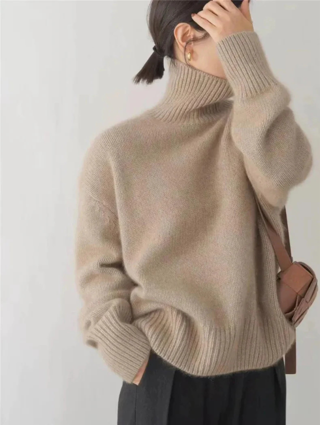 Elena | Weicher Strick-Rollkragenpullover für Damen